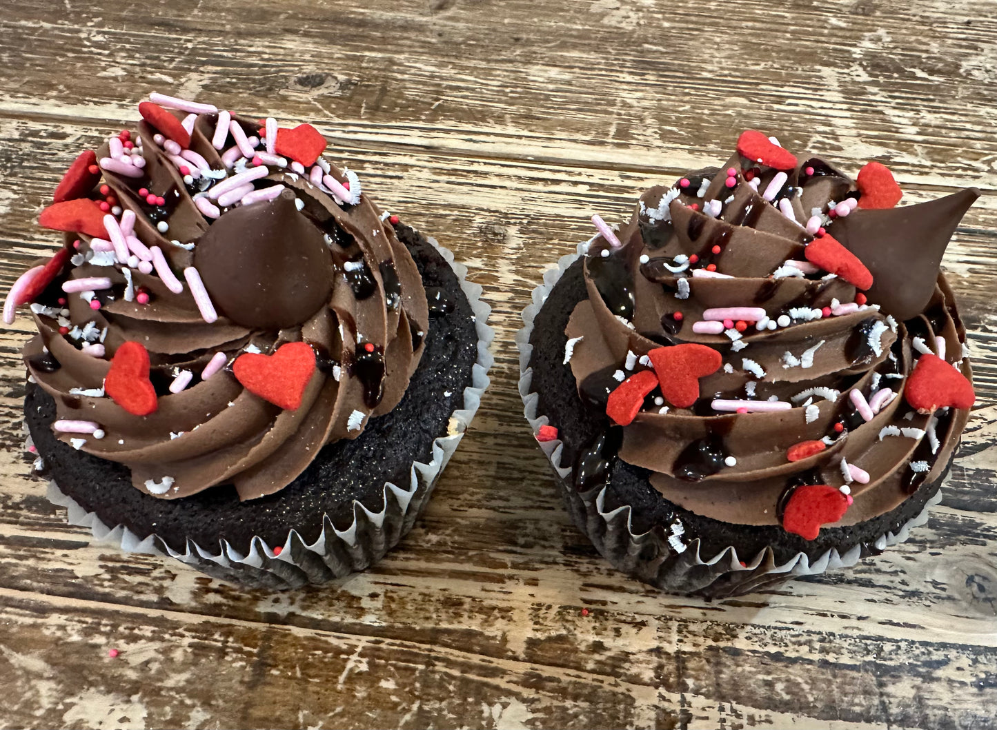💗Be My Valentine Chocolate Lover's Dozen JUMBO Cupcakes