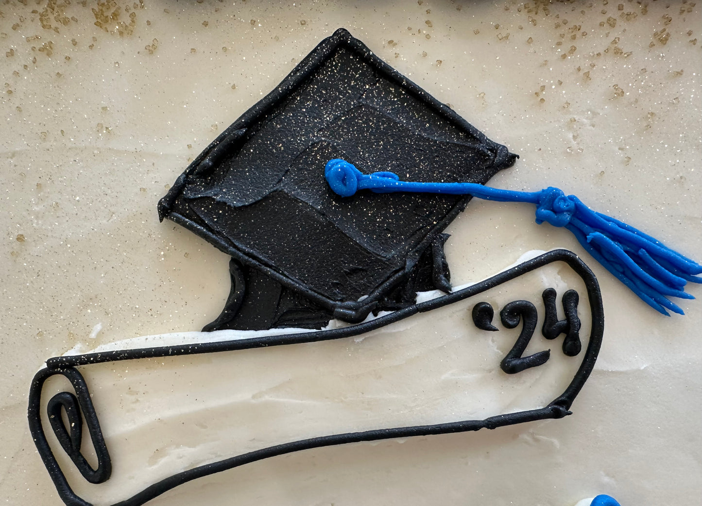 🎓Graduation Cap & Scroll Sheet Cake- Congratulations!