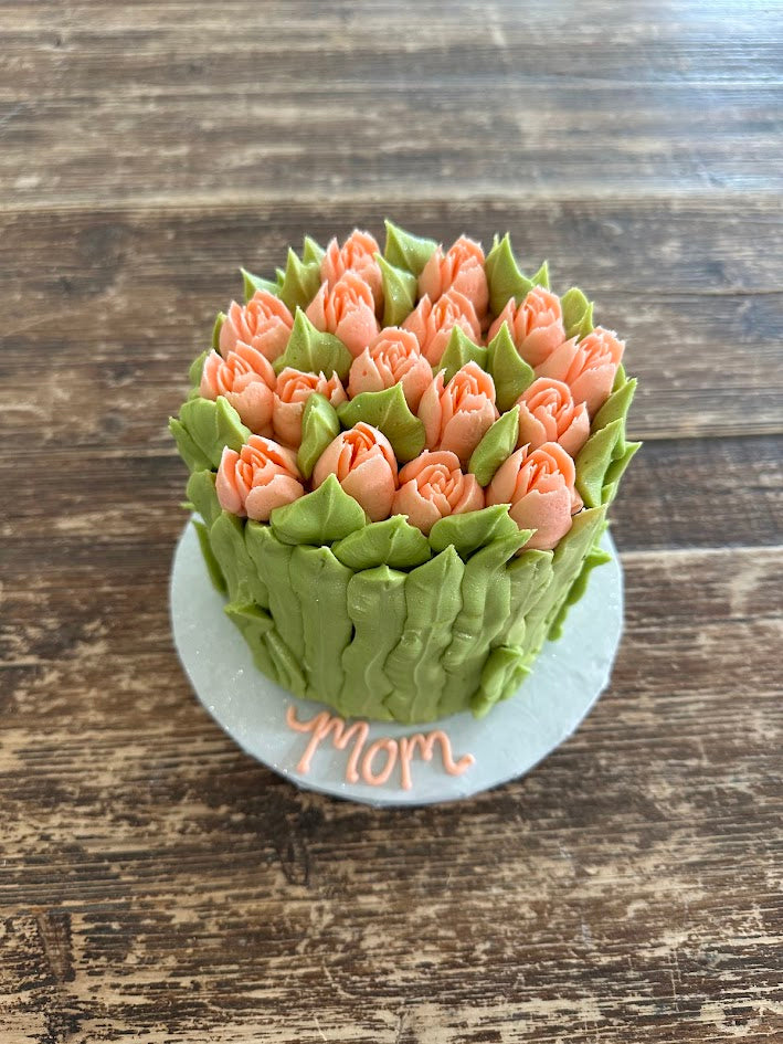š5" 2-Layer Tulip Vase Cake