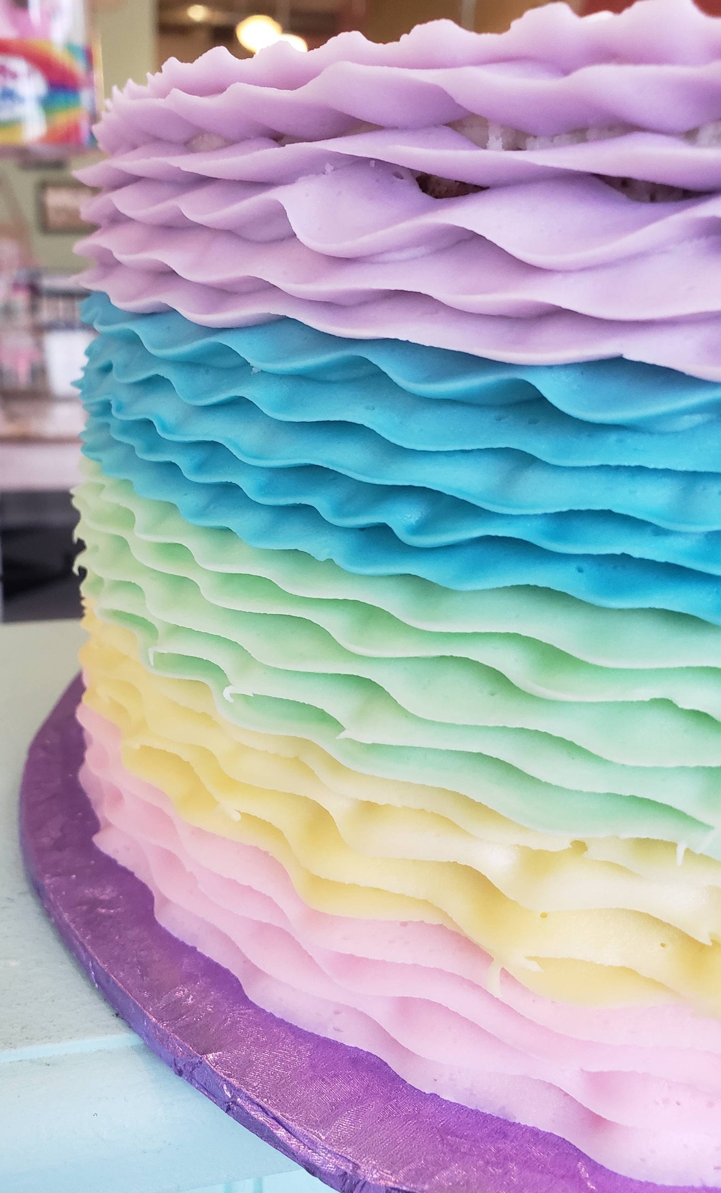 Buttercream Layered Ruffle Cake