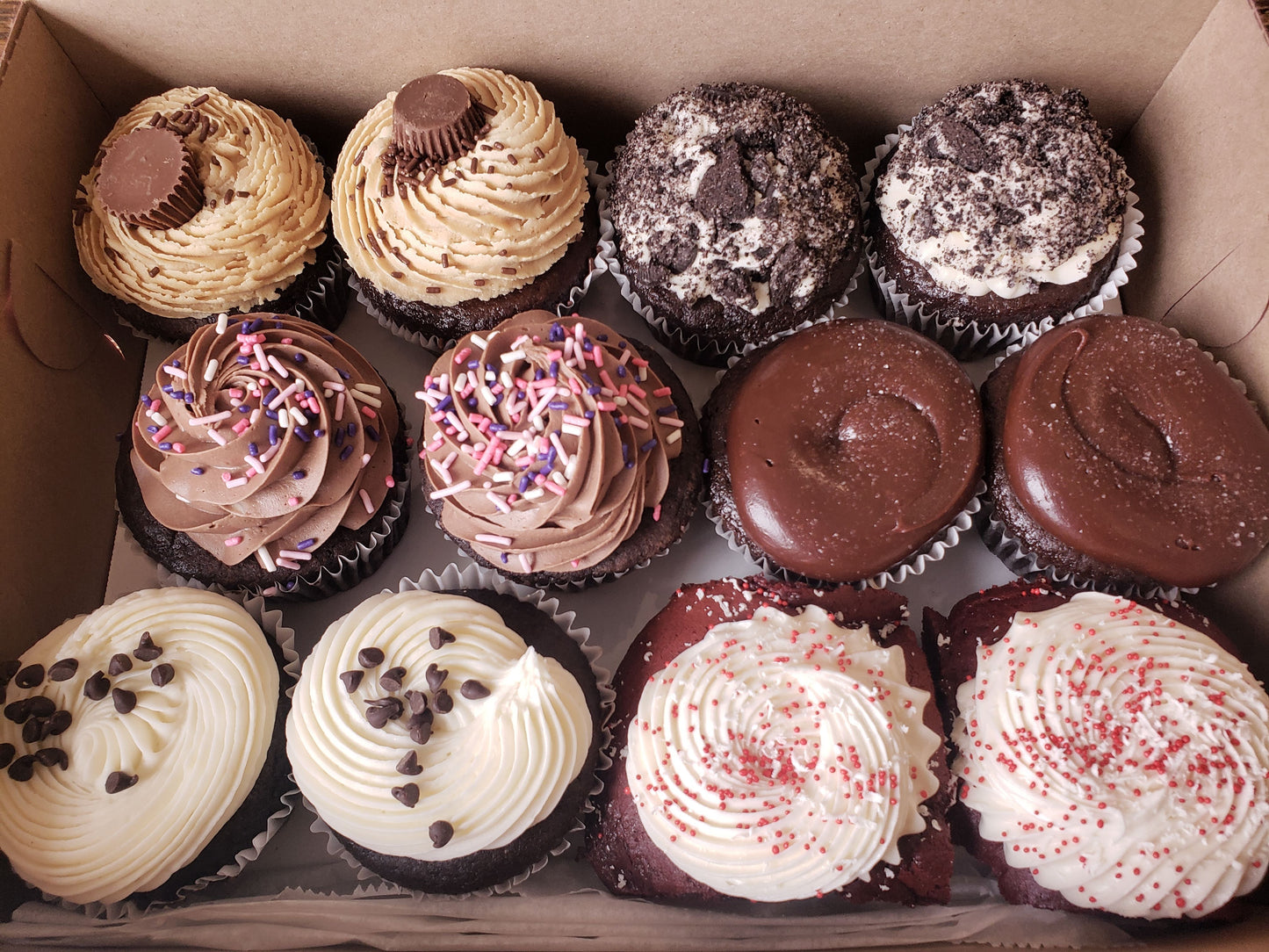 Chocolate Lovers Dozen JUMBO Cupcakes