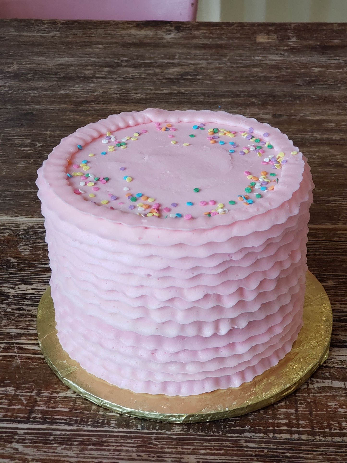 Buttercream Layered Ruffle Cake