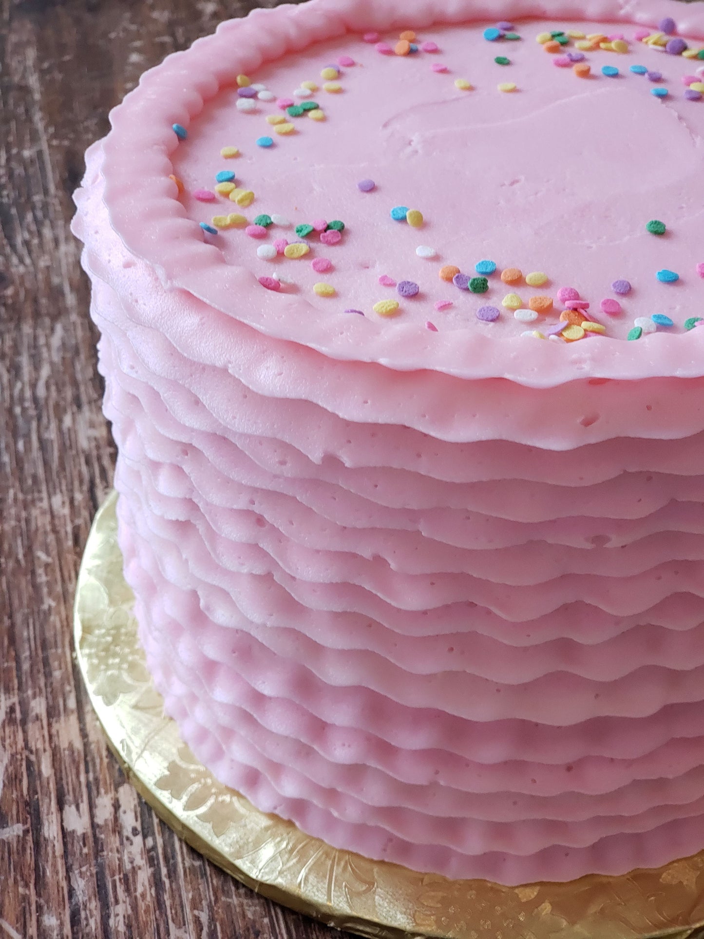 Buttercream Layered Ruffle Cake