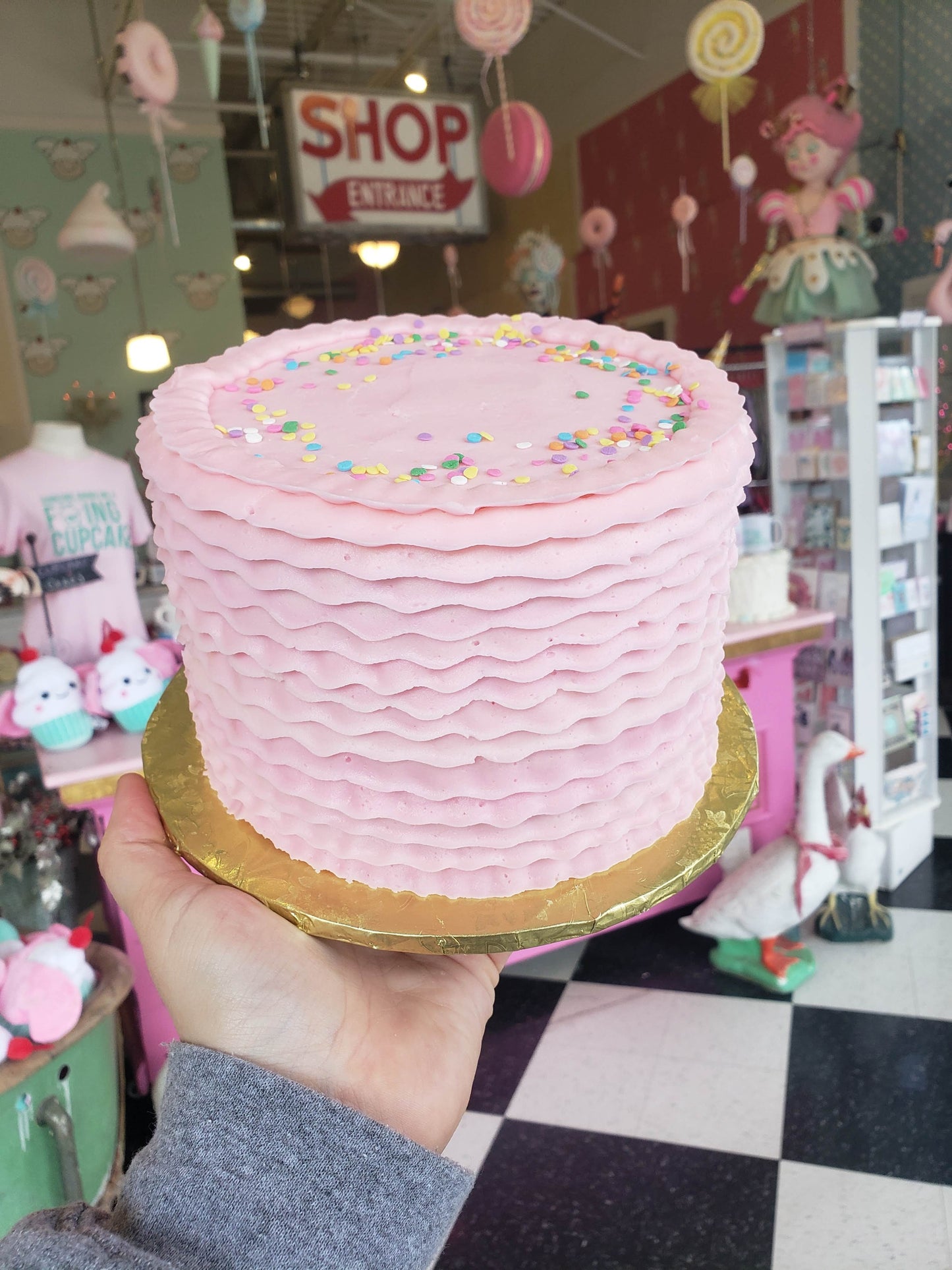 Buttercream Layered Ruffle Cake
