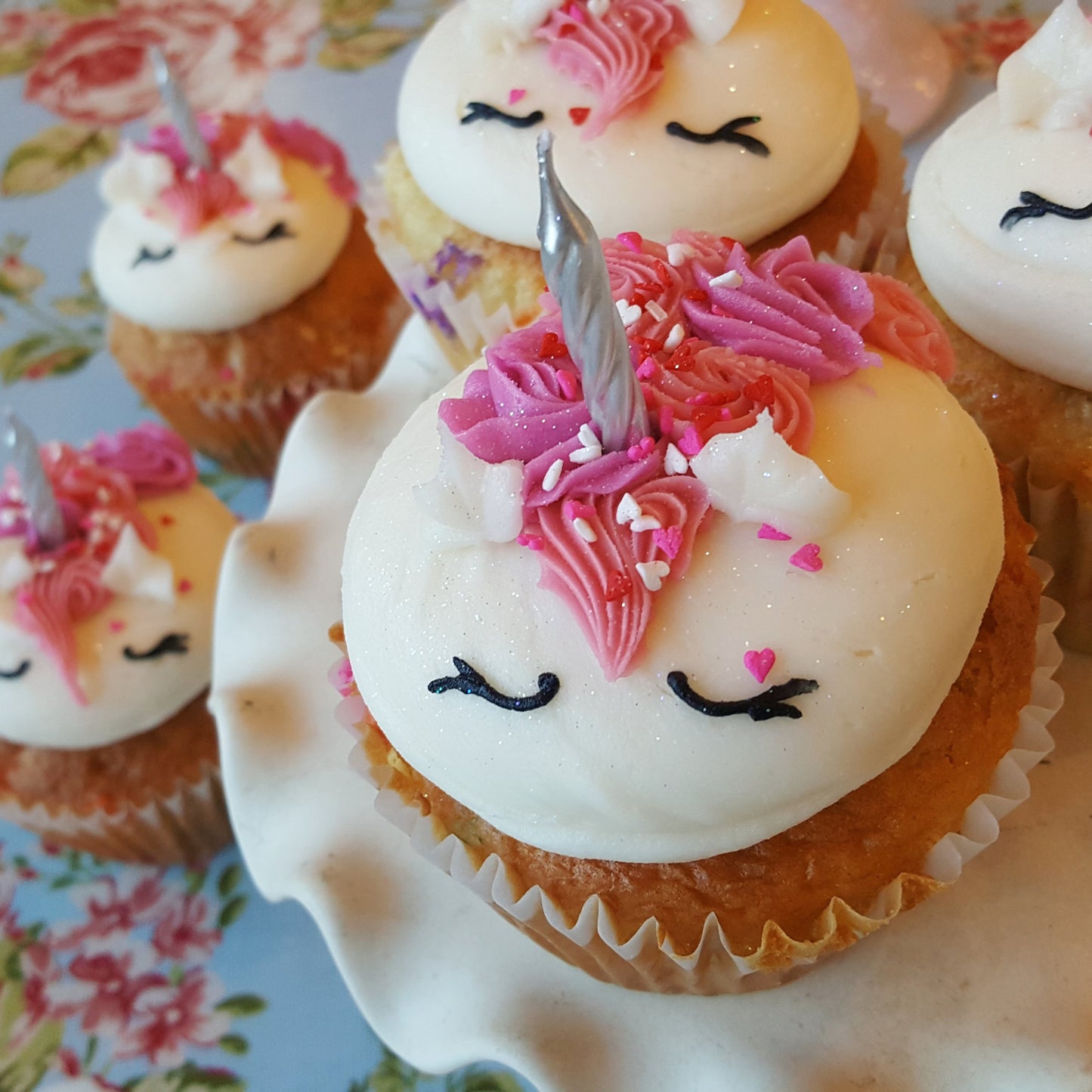 Unicorn Family of 6 Jumbo Cupcakes