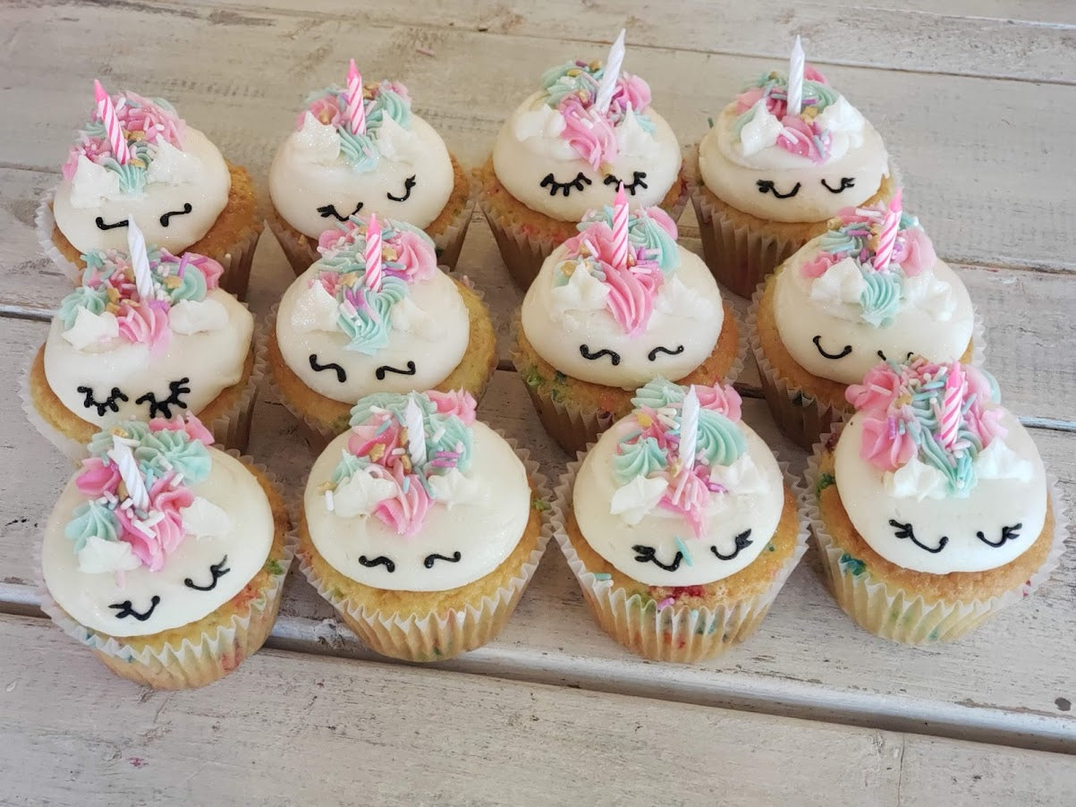 Unicorn Family of 6 Jumbo Cupcakes