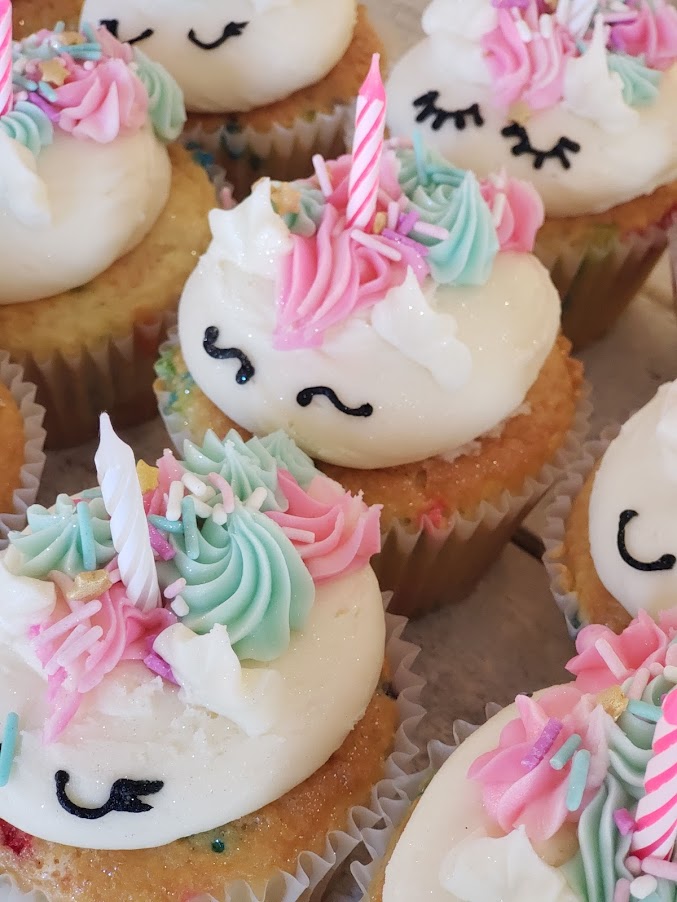 Unicorn Family of 6 Jumbo Cupcakes