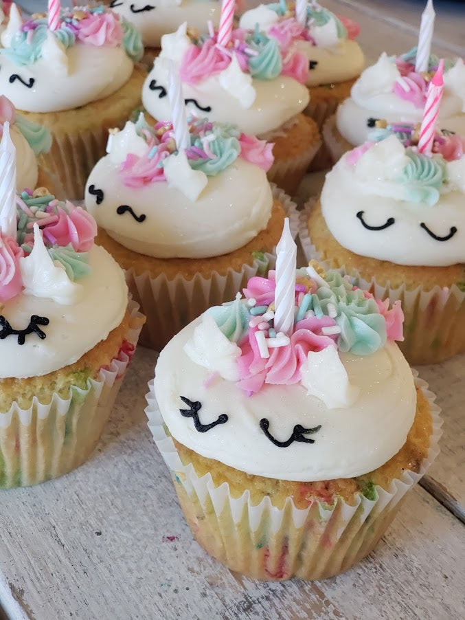 Unicorn Family of 6 Jumbo Cupcakes