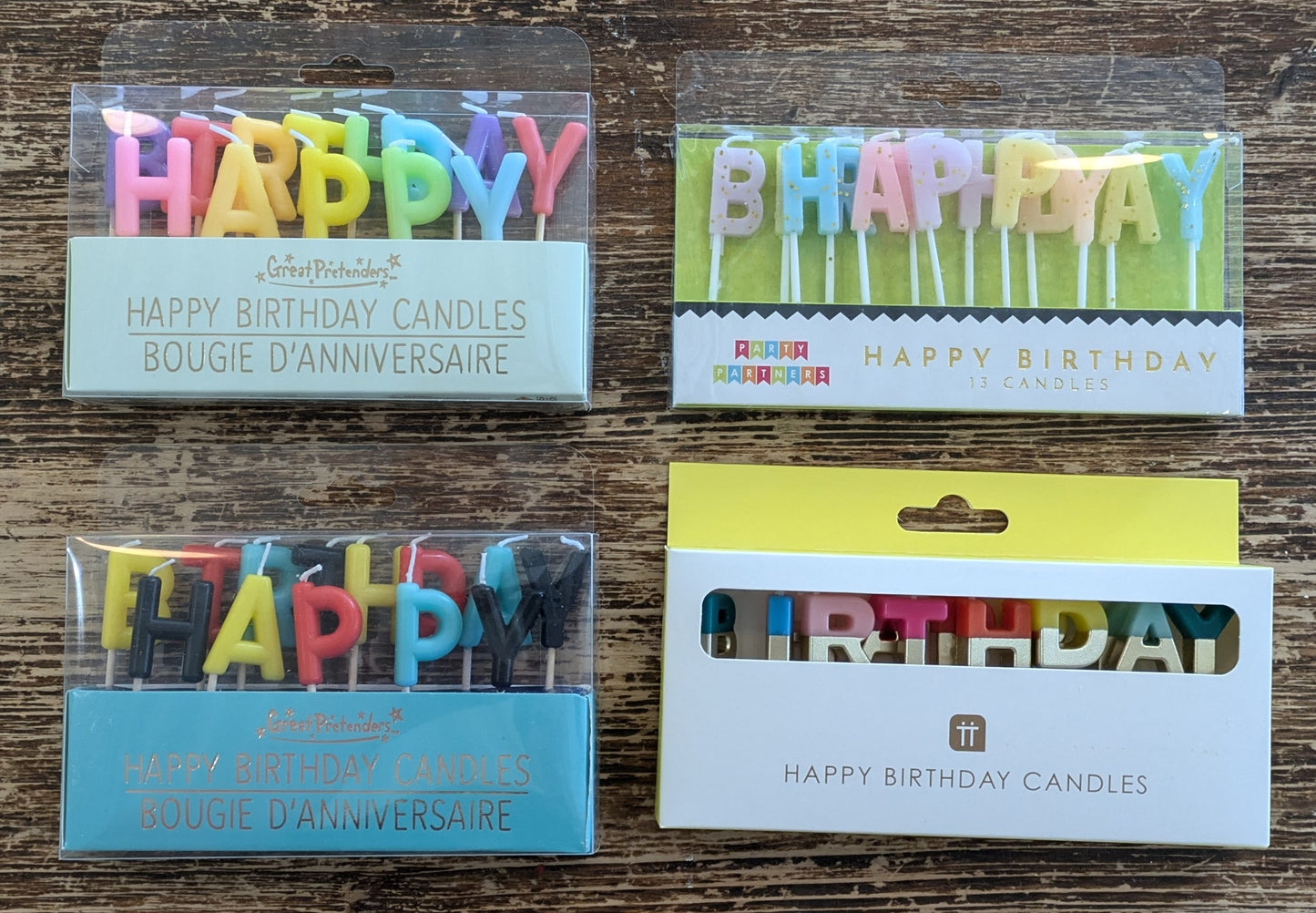 Happy Birthday Candles Set