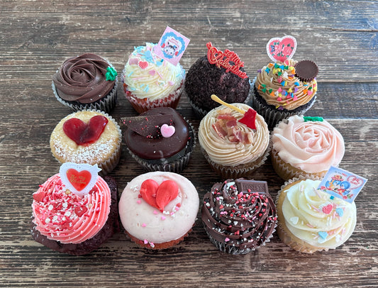💘Cupid's Dozen Jumbo Cupcakes