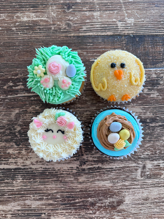 🐥Hoppy Easter Pals Cupcake 4-Pack