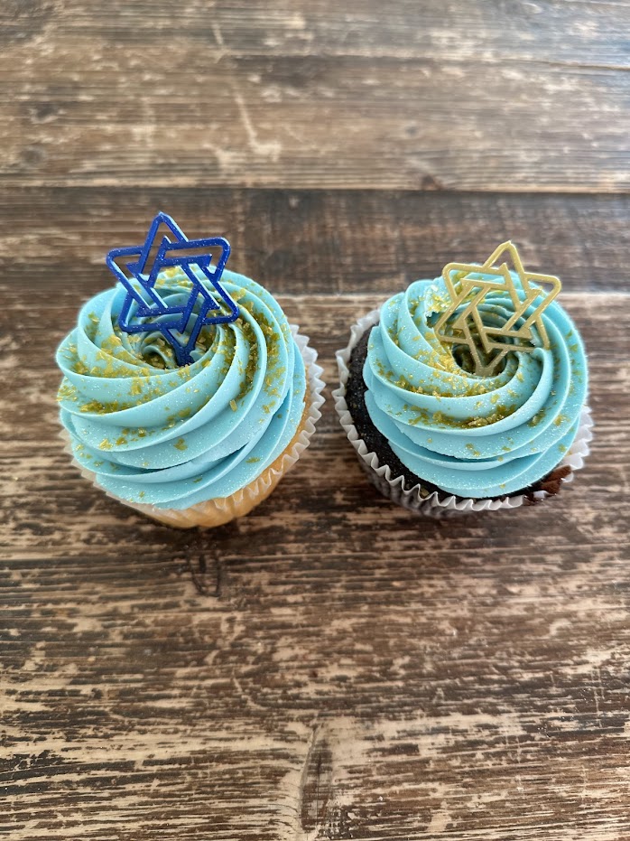 Happy Hanukkah JUMBO Cupcake 2 Pack