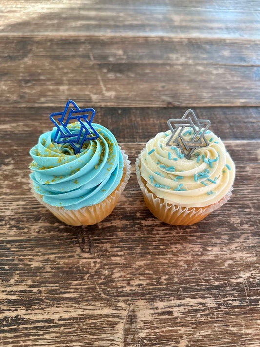 Happy Hanukkah JUMBO Cupcake 2 Pack