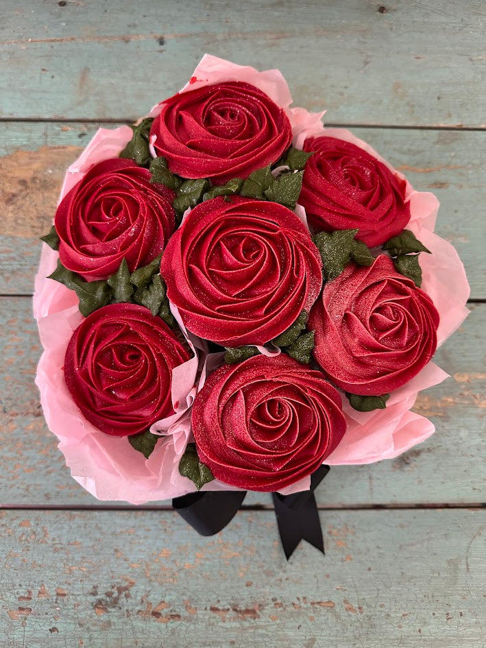 💘Cupcake Floral Bouquet (3 or 7 ct.)