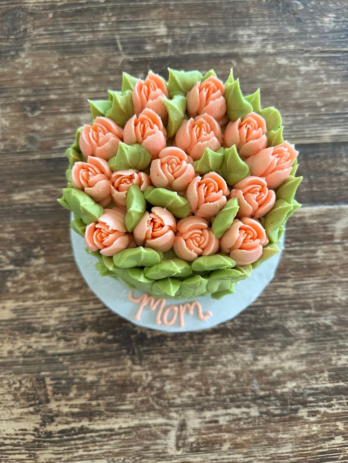 💐5" 2-Layer Tulip Vase Cake