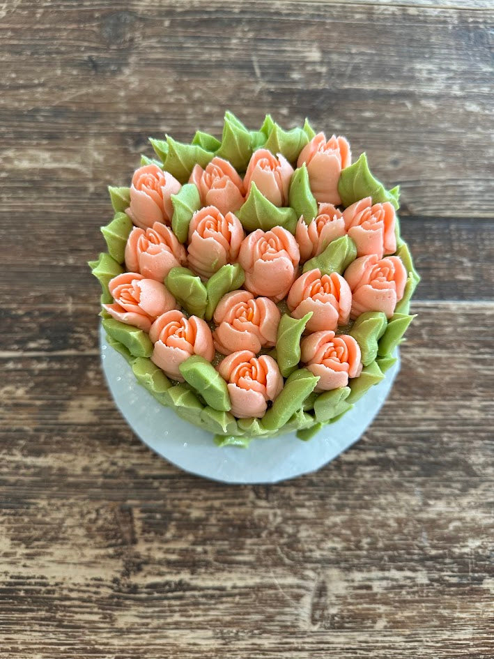💐5" 2-Layer Tulip Vase Cake