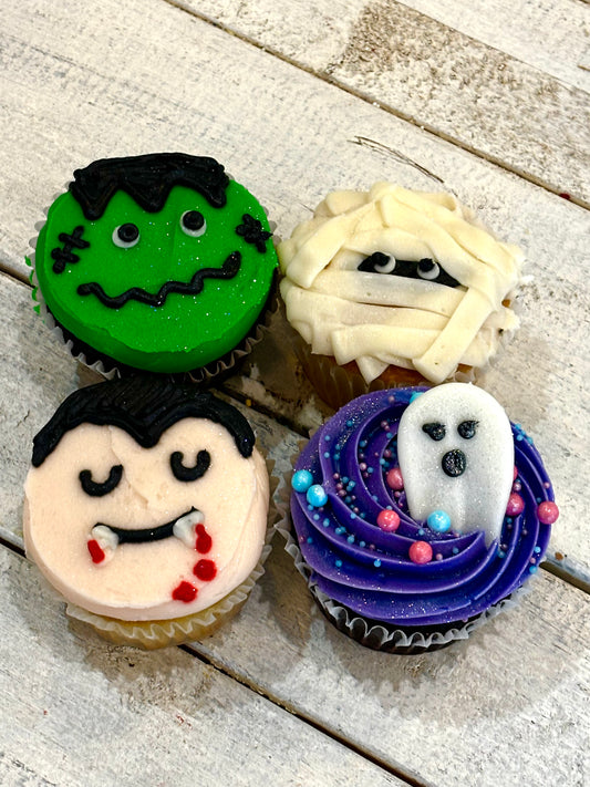 MONSTER MASH Jumbo Cupcake 4 Pack