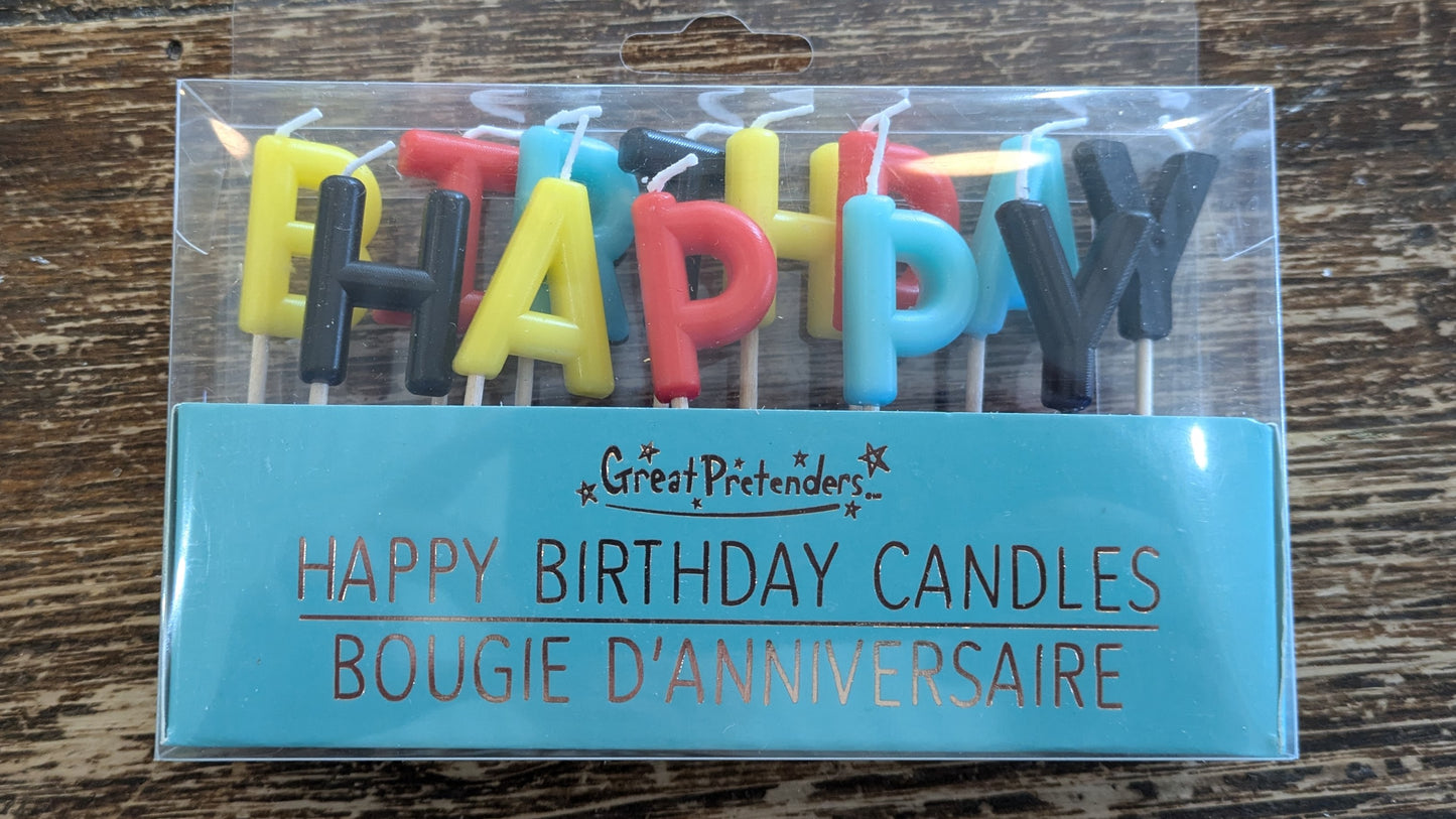 Happy Birthday Candles Set