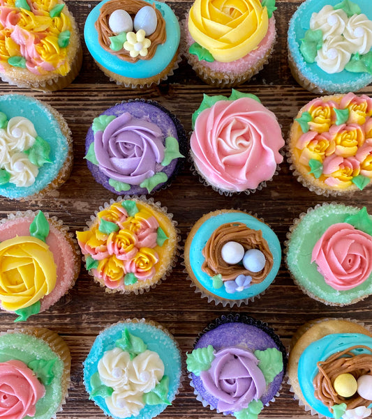 🌼Easter Floral Collection Cupcake Dozen (Regular Size)