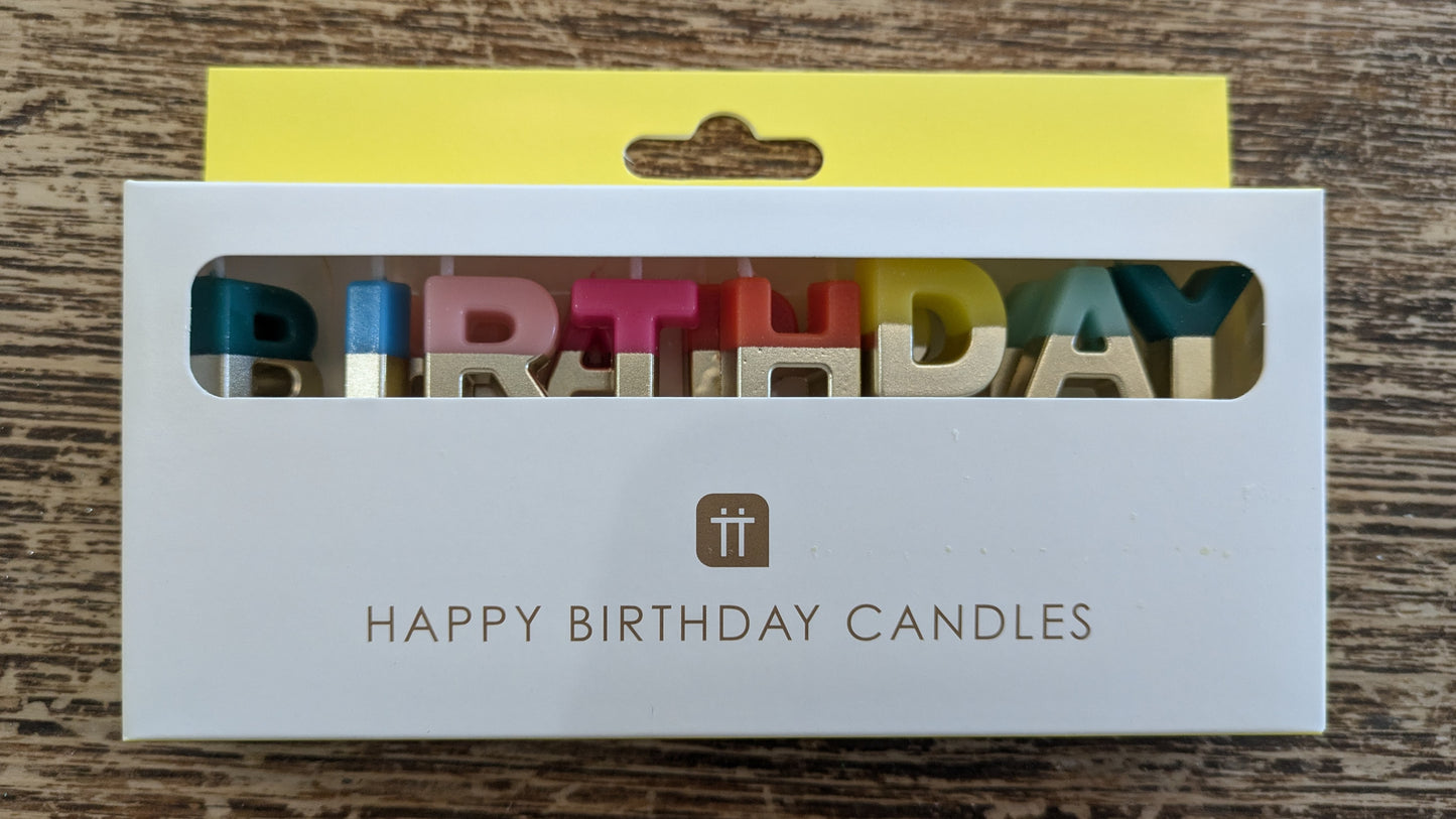 Happy Birthday Candles Set