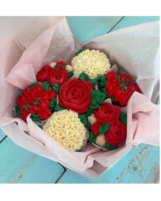 💘Cupcake Floral Bouquet (3 or 7 ct.)