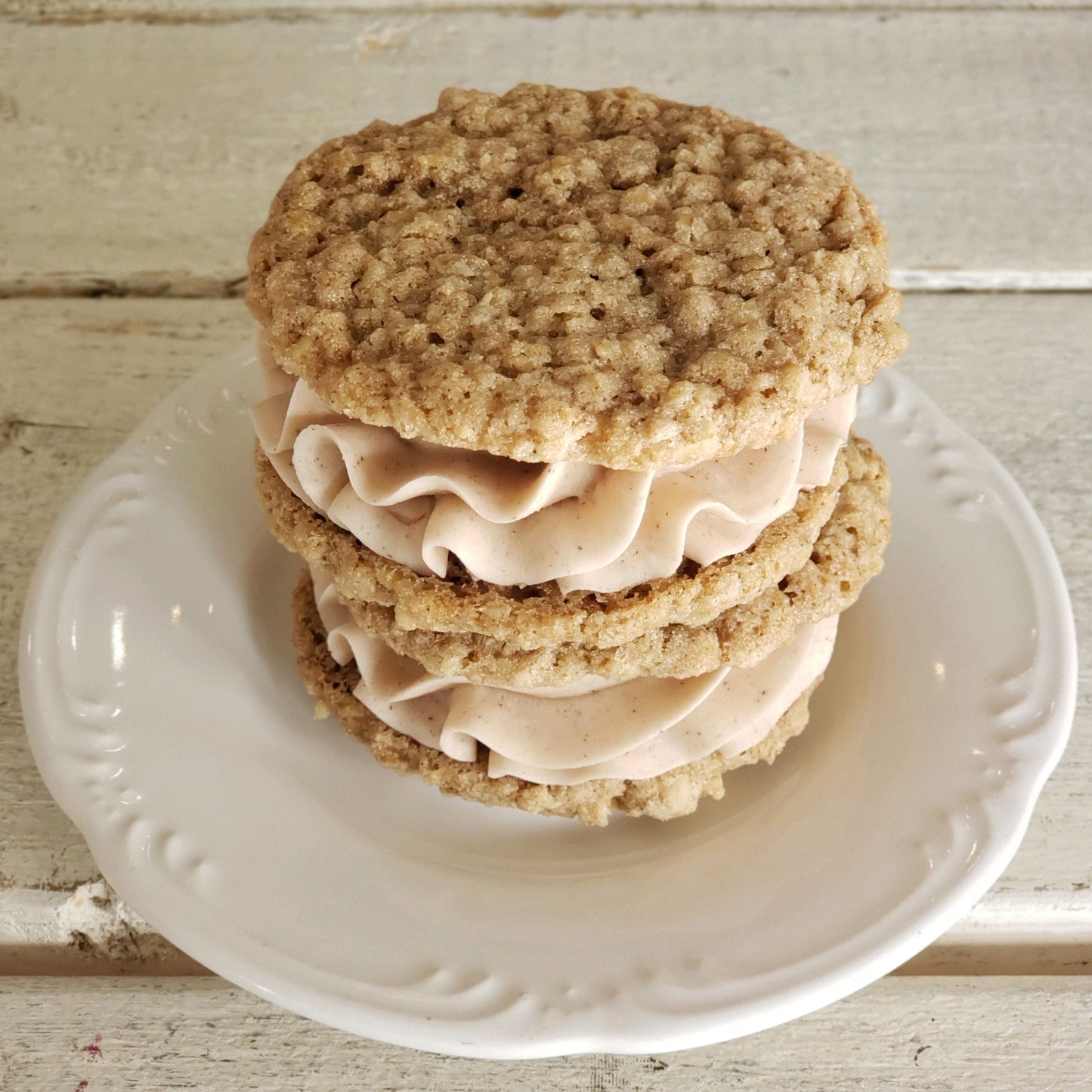 Gluten-Free AND Dairy-Free Vegan Oatmeal Cream Pie Cookie Sandwich