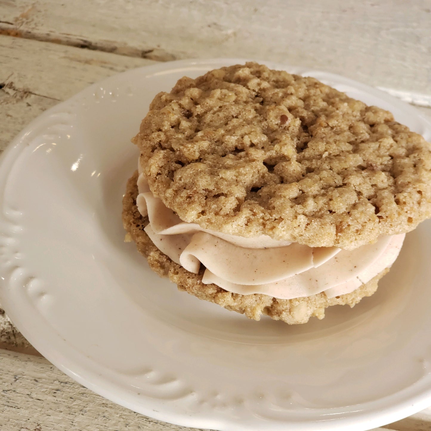 Gluten-Free AND Dairy-Free Vegan Oatmeal Cream Pie Cookie Sandwich