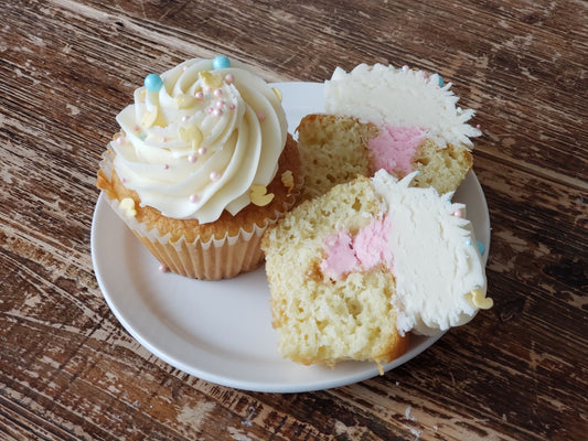 Gender Reveal Jumbo Cupcake 4-Pack