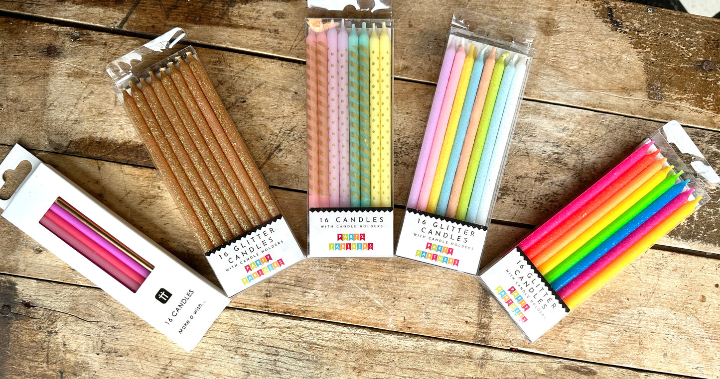 Tall Birthday Candles Pack